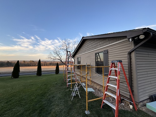 Exterior siding repair and upgrade